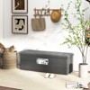 Tangkula 43" Folding Storage Ottoman Bench w/ Removable Divider & Side Pocket Bedroom - 4 of 4