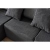 108.3" Corduroy L-Shaped Modular Sectional Sofa, 3-Piece Set - 2 of 4