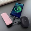 myCharge PowerHub Mini 3000mAh/12W Output Power Bank with Integrated Charging Cables - Pink - 2 of 4