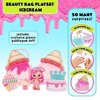 Yummiland Beauty Bag Playset Lip Gloss Doll - Ice Cream Bag Includes Bianca Bubbglegum, Nail Polish + Nail Stickers, Manicure - 3 of 4