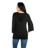 24seven Comfort Apparel Womens Trendy Oversized Fashion Hoodie Top - 3 of 4