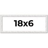 PosterPalooza | Panoramic Textured White Picture Frame - UV Acrylic, Foam Board Backing, Hanging Hardware - 2 of 4