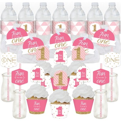 Big Dot of Happiness Baby Gender Reveal - Party Cupcake Kit - Fabulous  Favor Party Pack - 100 Pieces