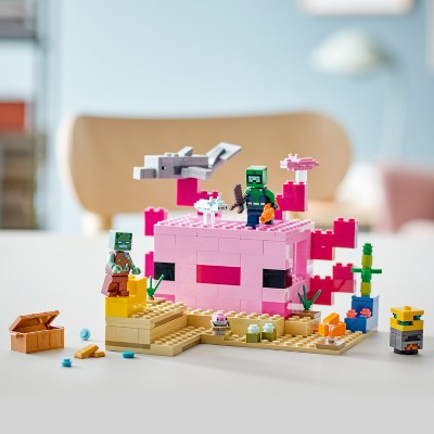 LEGO Minecraft The Axolotl House Building Toy 21247_0