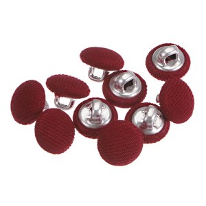 Unique Bargains Round Metal Sewing Cloth Covered Button 10 Pcs - 1 of 4