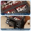 Acekool Vanity Desk with Lights & Mirror, Glass Top Makeup Table with Stool, Outlets & 10 Drawers - 4 of 4