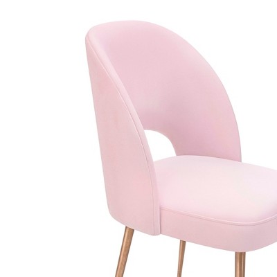 Forest Green Velvet Upholstered Side Chair with Gold Legs