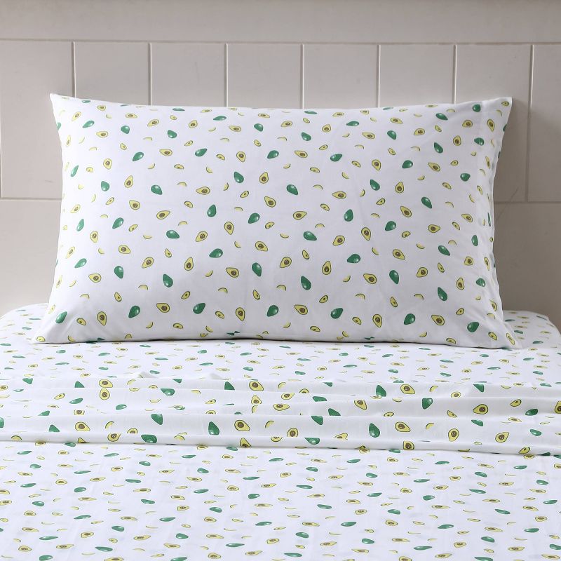 Printed Pattern Percale Cotton Sheet Set - Poppy & Fritz, 5 of 15
