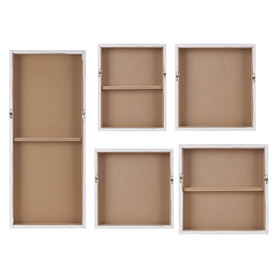 Natural Essence 5-Piece Neutral Abstract Canvas Wall Art Set