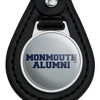 Monmouth University Hawks Alumn Black Leather Keychain - 3 of 4