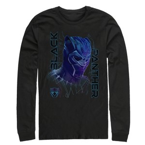 Men's Marvel Black Panther 2018 3D Pattern Long Sleeve Shirt - 1 of 3