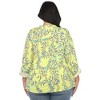White Mark Plus Size Paisley Button Front Tunic Top - 3 of 4