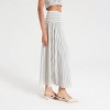 Women's Pleated Curved Yoke Maxi A-Line Skirt - A New Day™ - 3 of 4