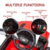 12V Kids Ride on Car with Remote Control, Electric Ride on Toy for Toddlers 4 Wheel Vehicle - 4 of 4
