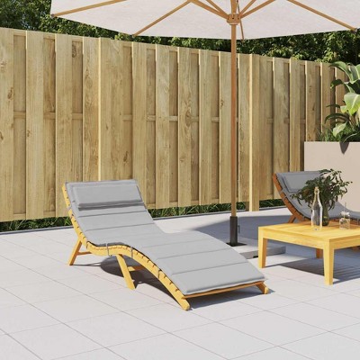 vidaXL Sun Lounger Cushion Gray 70.9"x23.6"x1.6" Oxford Fabric