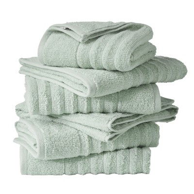 100% Cotton Quick-dry Diamond Textured Bath Towel Set (hand Towel (6-pack), Olive) - Great Bay ...