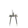47in Rectangular Dining Table, MDF Wooden Veneer Table, Mid Century Modern Dining Table, Kitchen Side Desk With Legs, Black - 4 of 4