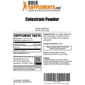 BulkSupplements Colostrum Powder - 1 of 4