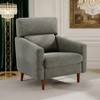 Swivel 361 Degree Barrel Chair/Mid Century Accent Chair Fabric Upholstered Armchair/Oversized Accent Chair Modern Upholstered Wide Reading Chair - 2 of 4