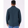 INSPIRE CHIC Men's Button Down Long Sleeve Point Collar Casual Cargo Work Shirt - 3 of 4