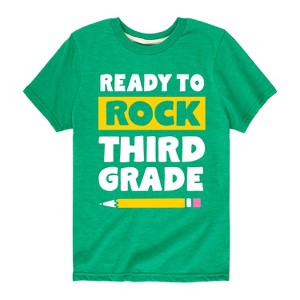 Boys' - Instant Message - Ready to Rock Third Grade Short Sleeve Graphic T-Shirt - 1 of 4