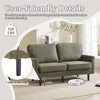 KTMBDW Modern Loveseat Sofa for Living Room, Boucle Recliner with USB, Removable Cover, Easy Assembly for Small Spaces - 2 of 4