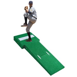 VEVOR Pitching Mound, Portable Baseball Pitcher's Mound, 77 in IIndoor Outdoor Pitching Practice and Training Equipment,Softball Pitching Aids, Green - 1 of 4