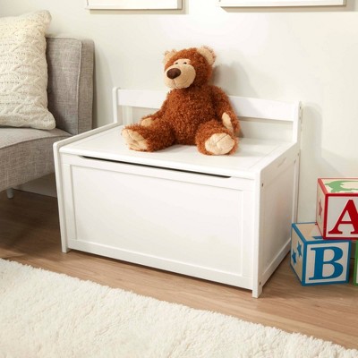 children's toy chest white