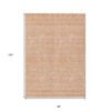 Peach And Ivory Floral Washable Indoor Outdoor Area Rug - 3 of 4