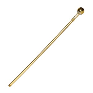 Underwraps Costumes Gold Cane with Dollar Sign 33 Inch Long Adult Costume Accessory - 1 of 4