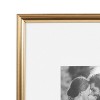 Kate & Laurel All Things Decor 16"x16" Matted to 8"x8" Adlynn Photo Frame Set Gold - 2 of 4