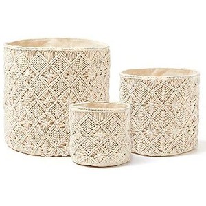 Americanflat Woven Macrame Storage Basket - 1 of 4