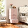 CAVINAS Fabric Drawers Dresser for Bedroom,Metal Frame Tall Storage Cabinet with Wood Top,Chest of Drawers for Bedroom,Entryway,Living Room - 2 of 4