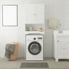Over The Toilet Storage Cabinet, Bathroom Space Saver Storage Shelf, Freestanding Bathroom Cabinet Organizer With 2 Doors & Open Shelf - 3 of 4