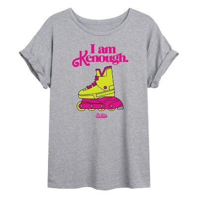 Women's - Barbie - I Am Kenough Rollerblades Oversized Graphic T-Shirt