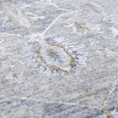 Hauteloom Ulubey Distressed Gray Area Rug