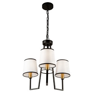 Artcraft Lighting Coco 3 - Light Chandelier in  Gold/Black - 1 of 4