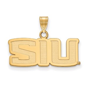 Black Bow Jewelry 10k Yellow Gold Southern Illinois Salukis NCAA Small Pendant - 1 of 3