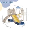 Infurnic Baby Activity Gyms, Multi-Activity Slide with Climbing and Swing, Ideal for Toddler Gifts, Multicolored, 65"*25.6"*44.5" - 4 of 4
