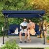 EROMMY 3 Seat Outdoor Porch Swing Chair - 3 of 4
