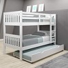 Donco Kids Austin Mission Twin Over Twin White Bunkbed with Twin Trundle - 2 of 4