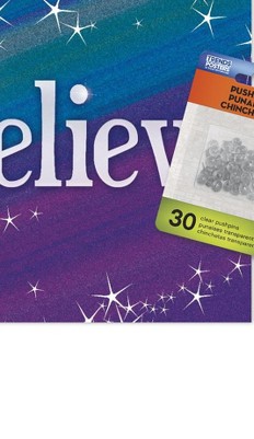 clear push pins bundle