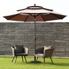 Tangkula Outdoor Auto-tilt Patio Market Umbrella W/ Double Vented - 2 of 4