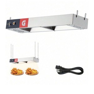 Coucheta Commercial Electric Strip Heater - Infrared Food Warmer with Plug & Chains, Hanging Stainless Steel for Buffets, Restaurants - 1 of 4