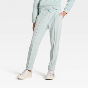 Girls' Cozy Ribbed Jogger Pants - All In Motion™ - 1 of 3