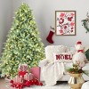 Pre-Lit Christmas Tree with Warm White LED Lights and Stable Metal Stand, Blue-Green Christmas Tree for Home Holiday Decoration–The Pop Home - 2 of 4