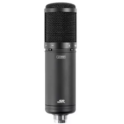 Monoprice LC200 Large Multi-Pattern Studio Condenser Microphone with 34mm Capsule, Shock Mount and Hard Carrying Case - Stage Right Series