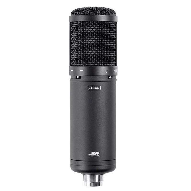 Monoprice LC200 Large Multi-Pattern Studio Condenser Microphone with 34mm Capsule, Shock Mount and Hard Carrying Case - Stage Right Series, 1 of 7