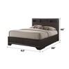 TiramisuBest Espresso Queen Bed in Synthetic Wood with Drawers & Headboard - 2 of 4