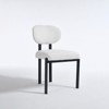 NicBex  Set of 2 Mid-Century Modern Dining Chairs with Ergonomic Design,Upholstered Dinner Chairs with Metal Legs for Kitchen,Living Room - 4 of 4